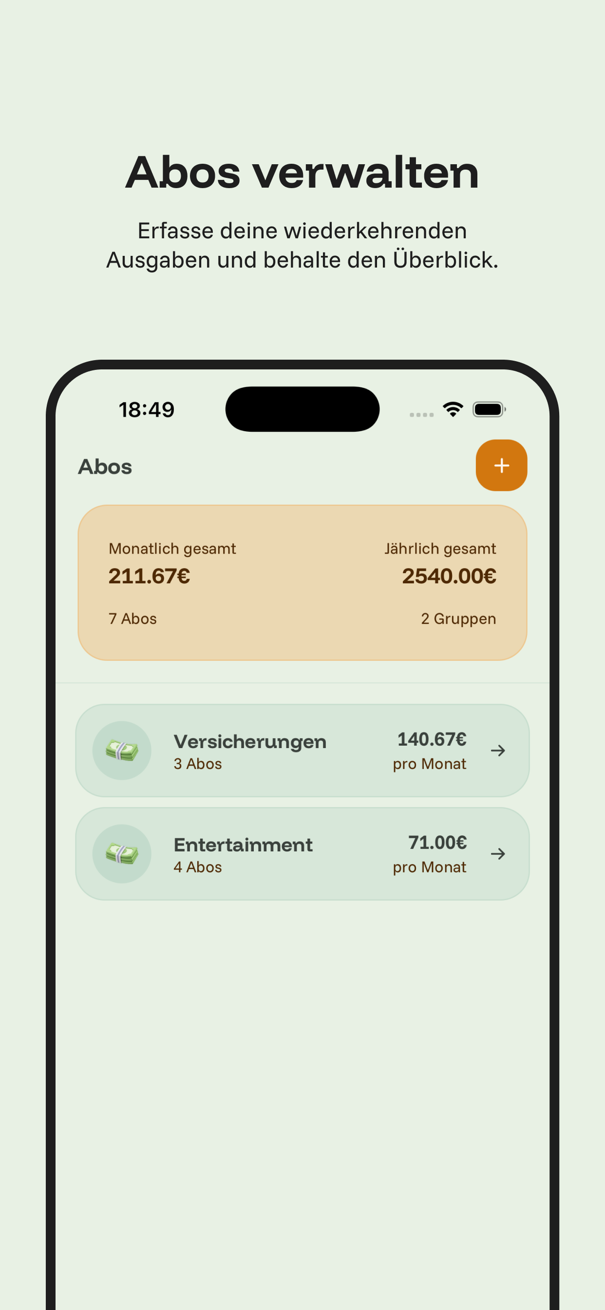 Gruppenmitglieder-Ansicht — wer schuldet wem